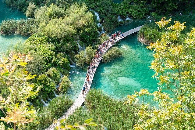 Free download Croatia Lake Bridge -  free photo or picture to be edited with GIMP online image editor