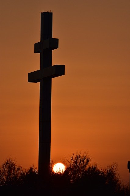 Free download Cross Sunset Sun -  free photo or picture to be edited with GIMP online image editor