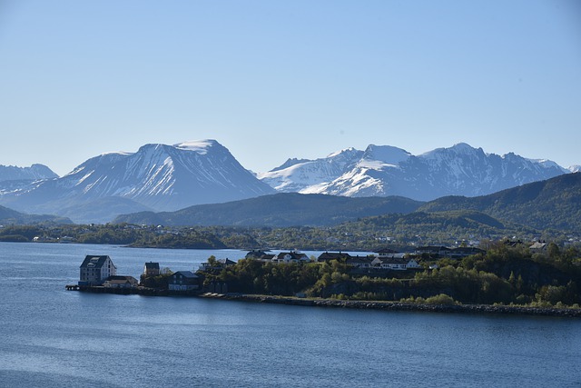 Free download cruise sea mountains snow norway free picture to be edited with GIMP free online image editor