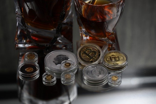 Free download Crypto Bitcoin Whiskey -  free photo or picture to be edited with GIMP online image editor