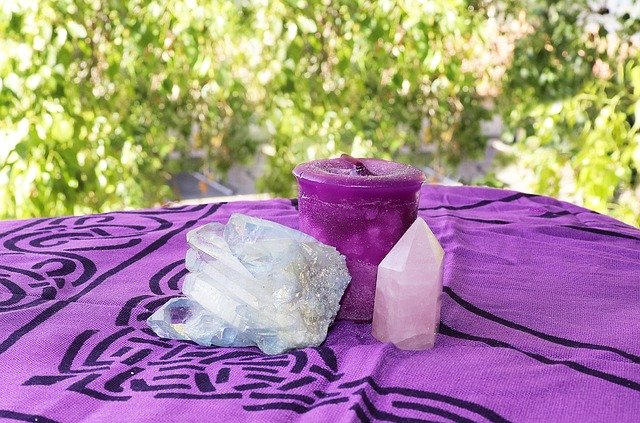 Free download Crystal Candle Meditation Rose -  free photo or picture to be edited with GIMP online image editor