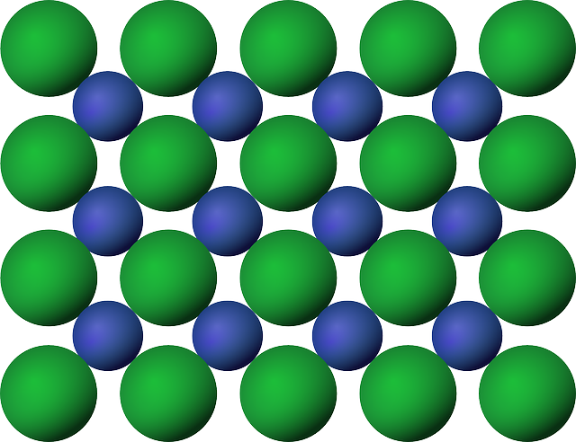 Free download Crystal Structure Nacl Chemical - Free vector graphic on Pixabay free illustration to be edited with GIMP free online image editor