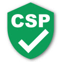 CSP Evaluator  screen for extension Chrome web store in OffiDocs Chromium