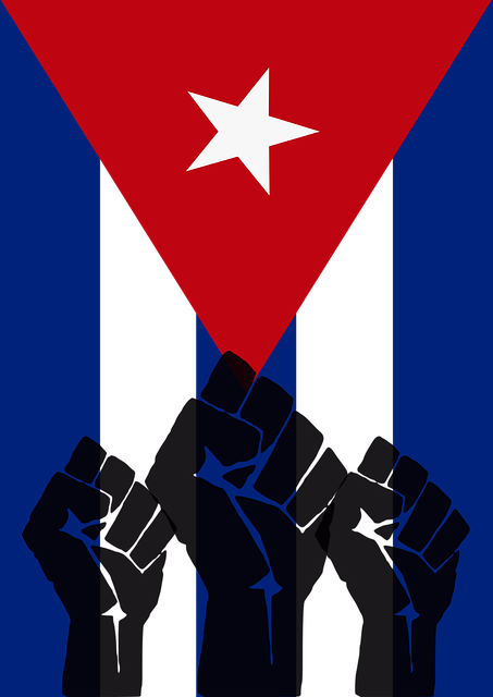 Free download Cuba Revolution Fist Cuban - Free vector graphic on Pixabay free illustration to be edited with GIMP free online image editor