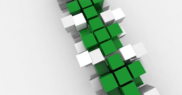 Free download Cube Green White -  free illustration to be edited with GIMP free online image editor