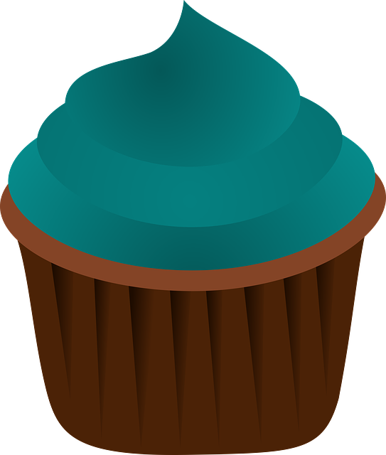 Free download Cupcake Blue Dessert -  free illustration to be edited with GIMP free online image editor