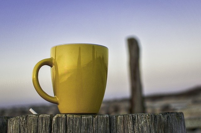 Free download Cup Yellow Beach -  free photo or picture to be edited with GIMP online image editor