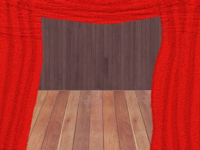 Free download Curtain Red Theater Puppet -  free illustration to be edited with GIMP free online image editor