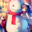 Cute christmas girl them 1366x768  screen for extension Chrome web store in OffiDocs Chromium