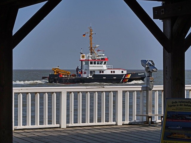 Free download Cuxhaven Old Love Pier -  free photo or picture to be edited with GIMP online image editor