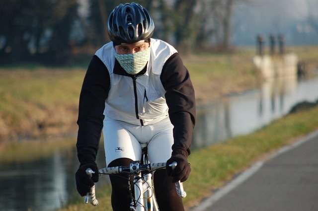 Free download Cyclist Winter Fitness -  free photo or picture to be edited with GIMP online image editor