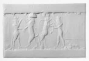 Free download Cylinder seal and modern impression: heroes wrestling rampant animals free photo or picture to be edited with GIMP online image editor