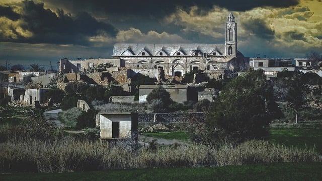 Free download cyprus achna ghost town occupied free picture to be edited with GIMP free online image editor