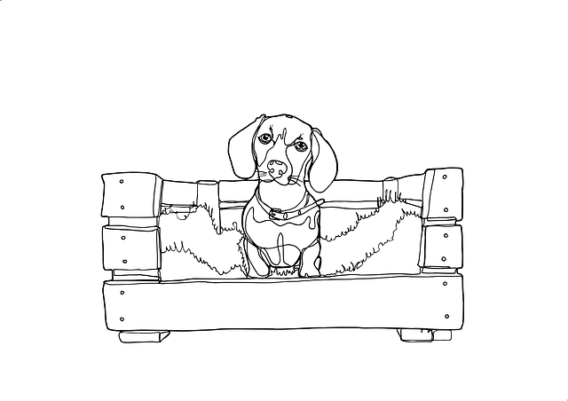 Free download Dachshund Dog Easter One Line -  free illustration to be edited with GIMP free online image editor