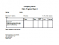 Free download Daily Progress Report Template DOC, XLS or PPT template free to be edited with LibreOffice online or OpenOffice Desktop online