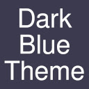 Dark Blue Theme  screen for extension Chrome web store in OffiDocs Chromium