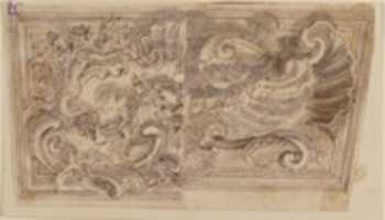 Free download Decorative Panel with Alternative Designs of Shells and a Monster. free photo or picture to be edited with GIMP online image editor