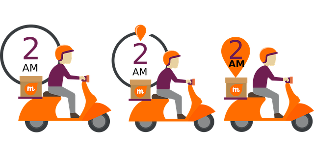 Free download Delivery Scooter - Free vector graphic on Pixabay free illustration to be edited with GIMP free online image editor