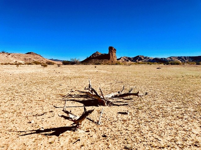 Free download Desert Dry Blue Sky -  free photo or picture to be edited with GIMP online image editor