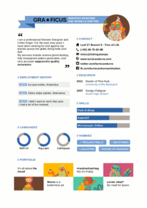 Kostenloser Download der Designers CV DOC-, XLS- oder PPT-Vorlage zur Bearbeitung mit LibreOffice online oder OpenOffice Desktop online