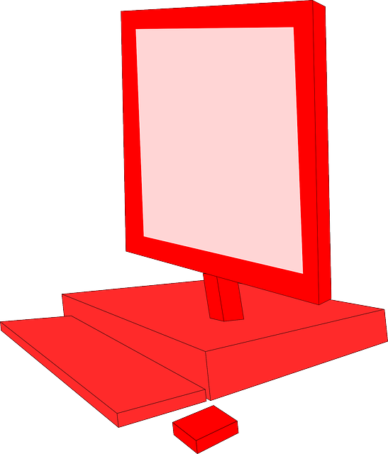 Free download Desktop Computer Red - Free vector graphic on Pixabay free illustration to be edited with GIMP free online image editor