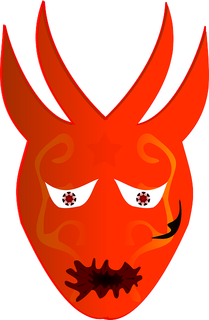 Free download Devil Mask Monster - Free vector graphic on Pixabay free illustration to be edited with GIMP free online image editor