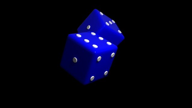 Free download Dice Blue Play -  free illustration to be edited with GIMP free online image editor