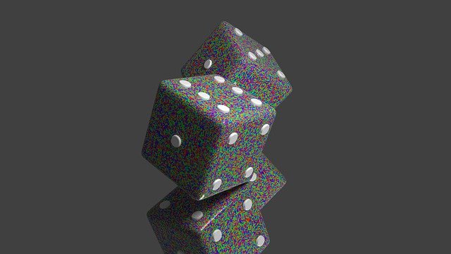 Free download Dice Cube Luck -  free illustration to be edited with GIMP free online image editor