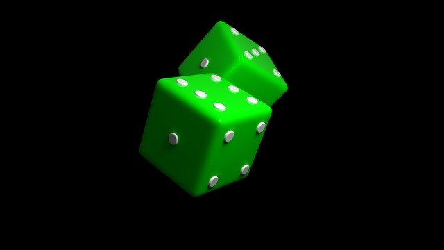 Free download Dice Green Luck -  free illustration to be edited with GIMP free online image editor