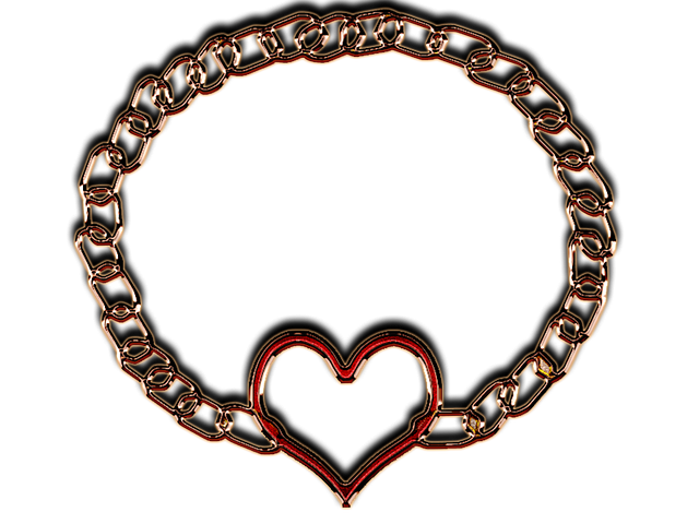 Free download Digital Art Heart Chain -  free illustration to be edited with GIMP free online image editor