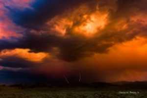 Free download Digital Oil Painting of a Storm over the Washburn Range free photo or picture to be edited with GIMP online image editor