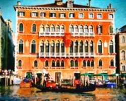 Free download Digital Oil Painting of the Palazzo SantAngelo in Venice free photo or picture to be edited with GIMP online image editor