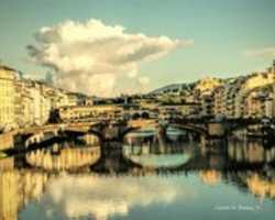 Free download Digital Oil Painting of the Ponte Santa Trinita in Florence free photo or picture to be edited with GIMP online image editor