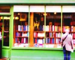 Free download Digital Pastel Drawing of a Bookstore in Saint-Germain-des-Pres in Paris free photo or picture to be edited with GIMP online image editor