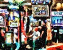 Unduh gratis Digital Wax Crayon Drawing of a Las Vegas Casino foto atau gambar gratis untuk diedit dengan editor gambar online GIMP