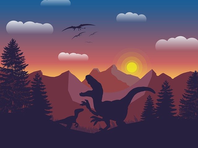 Free download Dinosaur Sky Nature -  free illustration to be edited with GIMP free online image editor