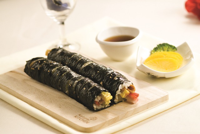 Free download dish gimbap korean cuisine food free picture to be edited with GIMP free online image editor