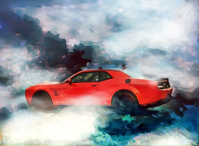 Free download Dodge Challenger Muscle -  free illustration to be edited with GIMP free online image editor
