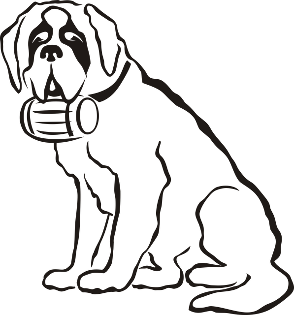 Free download Dog Bernardyn Animals - Free vector graphic on Pixabay free illustration to be edited with GIMP free online image editor