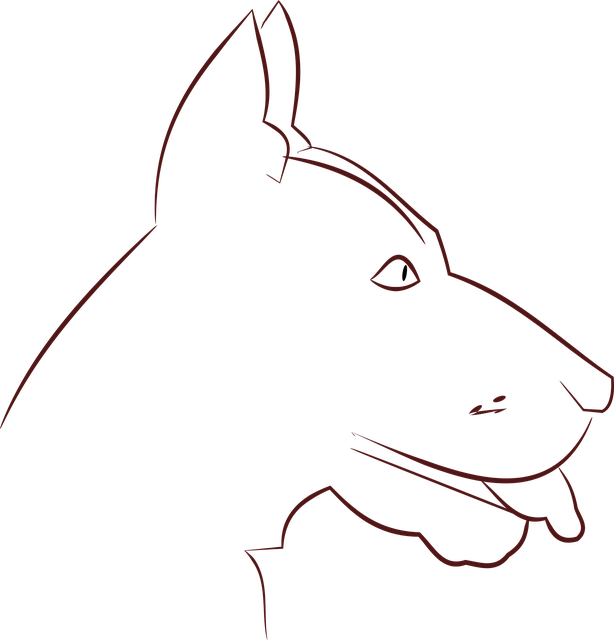 Free download Dog Lineart Pet -  free illustration to be edited with GIMP free online image editor