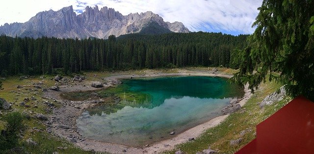 Free download Dolomites Lake -  free photo or picture to be edited with GIMP online image editor