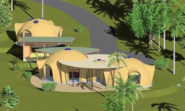 Descarga gratuita Dome House Architecture Building: ilustración gratuita para editar con GIMP, editor de imágenes en línea gratuito