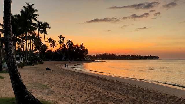 Free download Dominican Republic Beach Sunset -  free photo or picture to be edited with GIMP online image editor