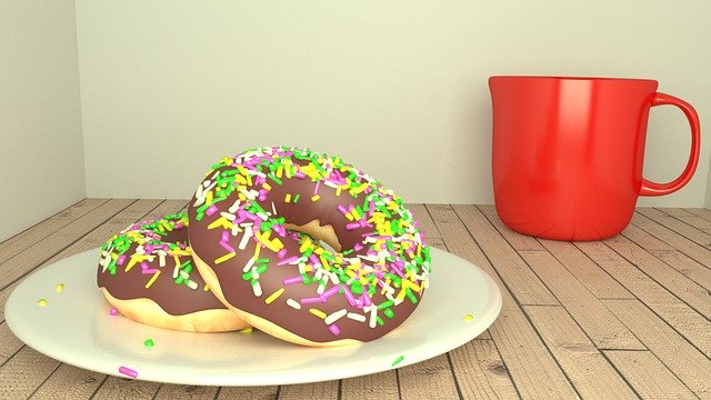 Free download Donut Coffee Cup Wooden -  free illustration to be edited with GIMP free online image editor