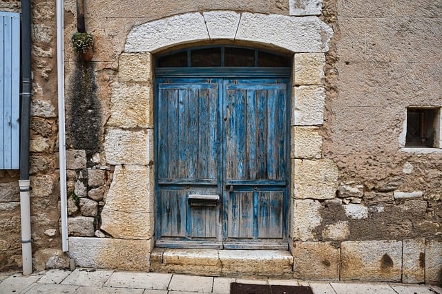 Free download door entry facade street blue free picture to be edited with GIMP free online image editor