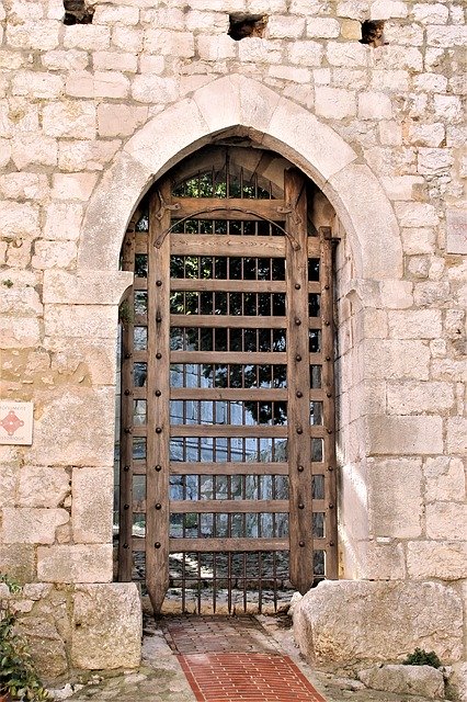 Free download Door Iron Medieval -  free photo or picture to be edited with GIMP online image editor