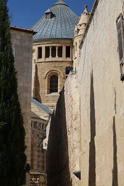 Free download Dormition Abbey Jerusalem Monks -  free photo or picture to be edited with GIMP online image editor