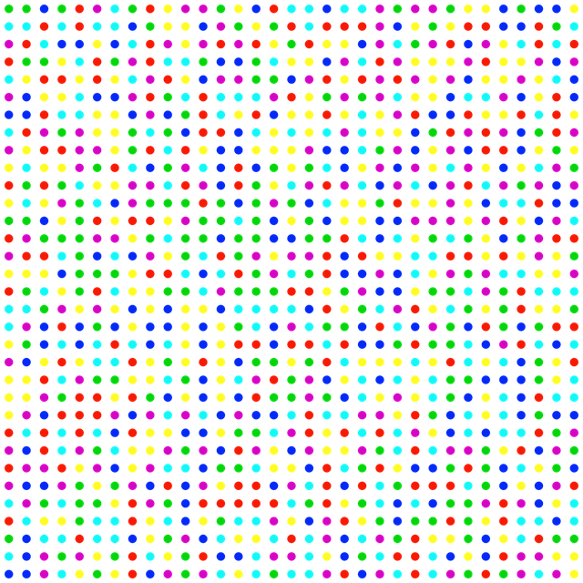 Free download Dots Color Rows -  free illustration to be edited with GIMP free online image editor