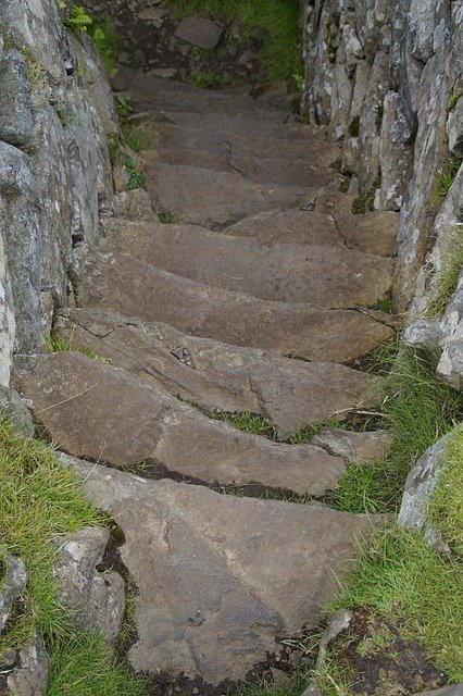 Free download Downstairs Stairs Stone Stairway -  free photo or picture to be edited with GIMP online image editor