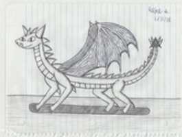 Free download Dragon Drawing 1/11/18 free photo or picture to be edited with GIMP online image editor